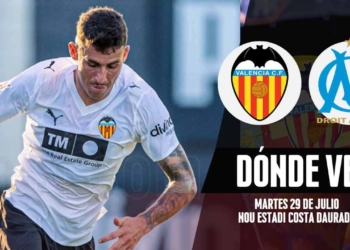 donde ver valencia marsella amistoso pretemporada tv online
