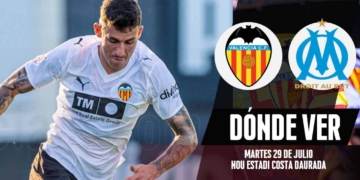 donde ver valencia marsella amistoso pretemporada tv online