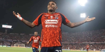 independiente medellin dim brayan leon festejo liga betplay