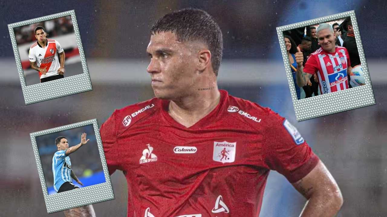 juan fernando quintero juanfer america cali junior barranquilla racing avellaneda gustavo costa diego milito river plate marcalo gallardo tulio gomez marcela gomez liga betplay futbol profesional colombiano fpc mercado fichajes refuerzos incorporaciones