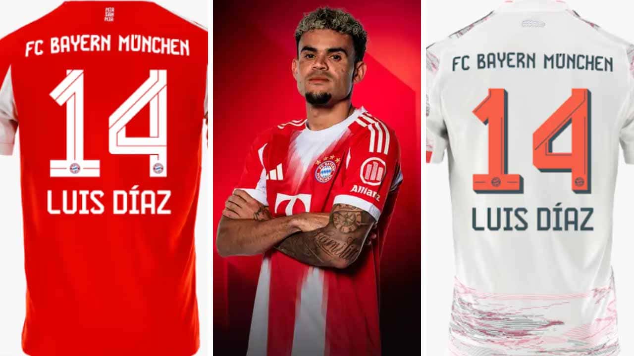 luis diaz camiseta bayern munich precio 2025