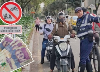 multa transito bogota senal ciclorrutas ciclomotores motos