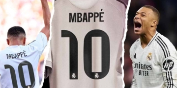 real madrid camiseta 10 kylian mbappe oficial anteriores