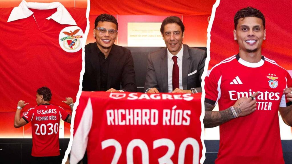 richard rios cifras oficiales fichaje benfica contrato clausula