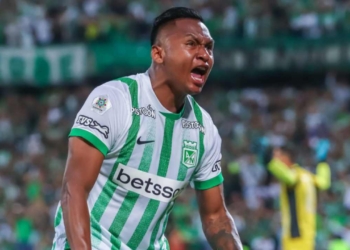 alfredo morelos atletico nacional edwin cardona hinchas atanasio girardot verdolaga verde sao paulo copa libertadores morumbi conmebol liga betplay dimayor futbol profesional colombiano fpc gandolfi eliminado