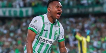 alfredo morelos atletico nacional edwin cardona hinchas atanasio girardot verdolaga verde sao paulo copa libertadores morumbi conmebol liga betplay dimayor futbol profesional colombiano fpc gandolfi eliminado