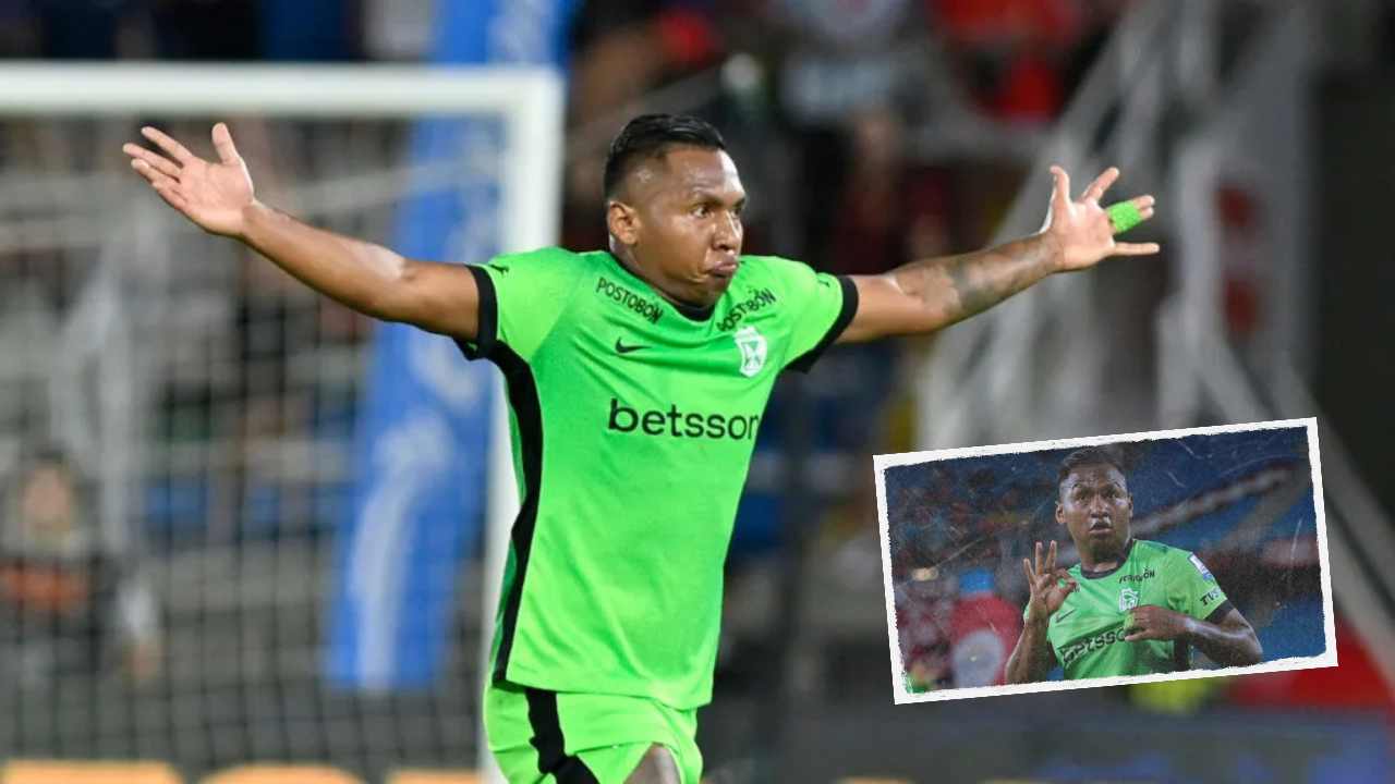 alfredo morelos delantero atletico nacional liga betplay dimayor festejo sancion comision disciplinaria futbol profesional colombiano fpc america cali pascual guerrero arbitro edwin cardona