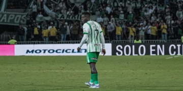 atletico nacional fortaleza gol marlos moreno atanasio girardot medellin liga betplay dimayor futbol profesional colombiano colombia bogota copa libertaodores javier gandolfi edwin cardona morumbi hernan crespo sao paulo brasil conmebol