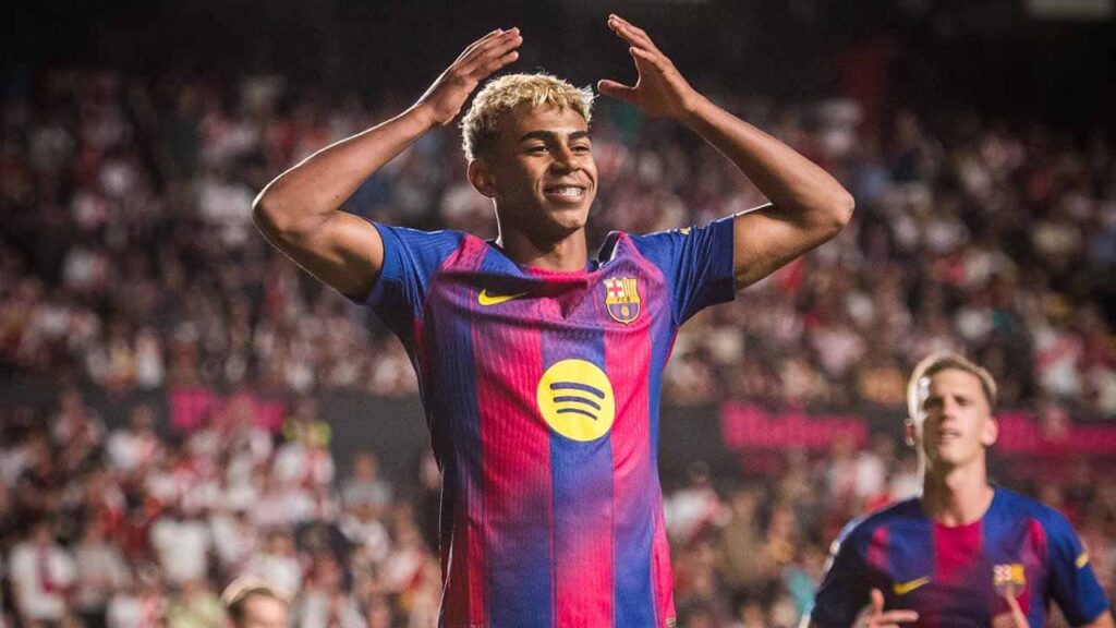 barcelona lamine yamal festejo laliga 2025