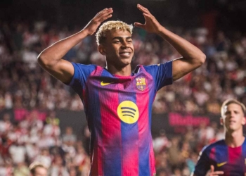barcelona lamine yamal festejo laliga 2025