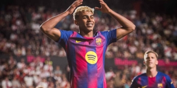 barcelona lamine yamal festejo laliga 2025