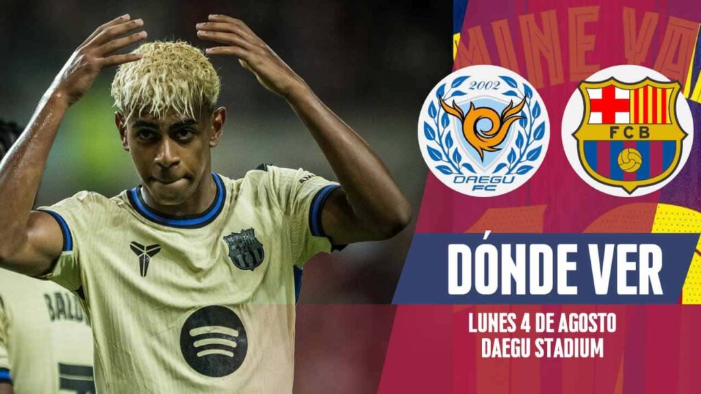 donde ver barcelona vs daegu tv online streaming amistoso