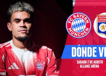 donde ver bayern munich vs lyon debut luis diaz tv online