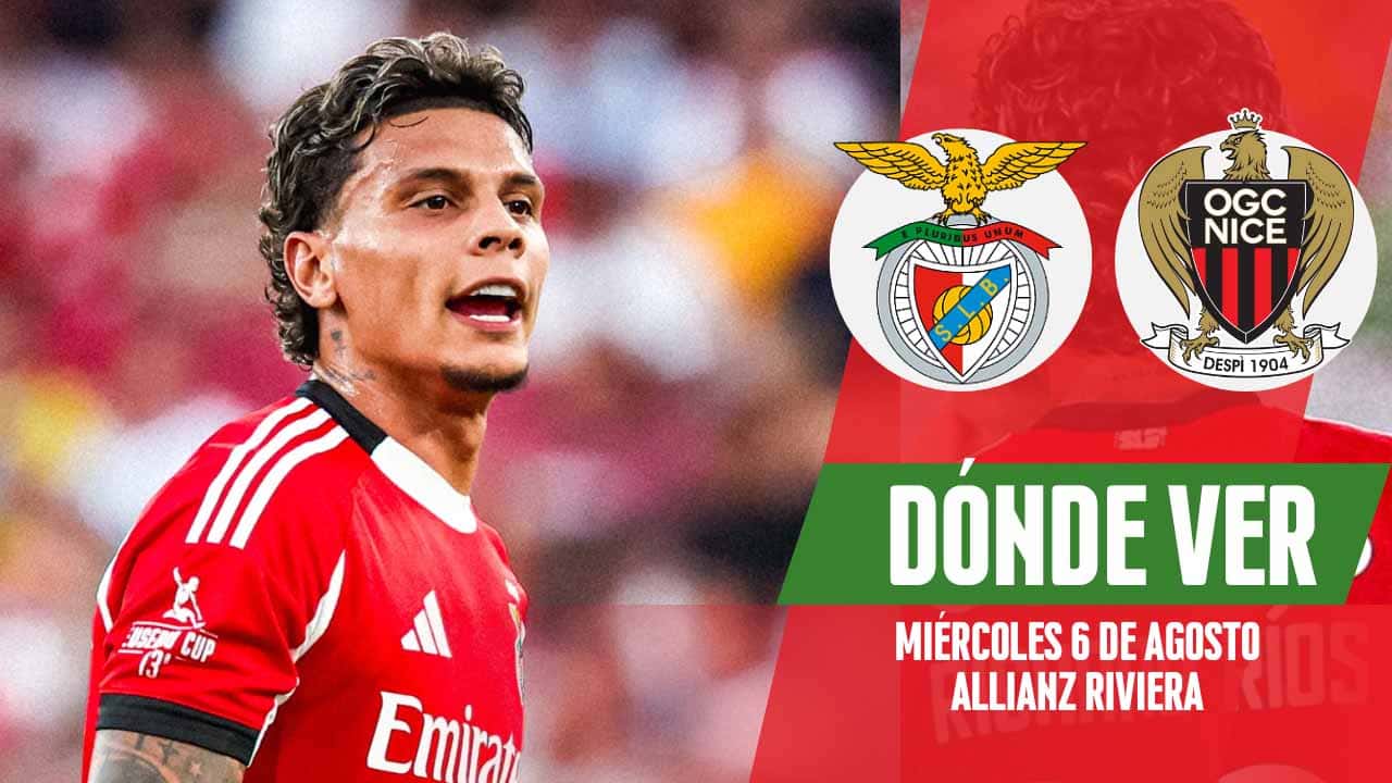 donde ver benfica nice richard rios champions league tv online
