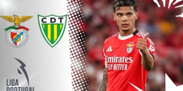 benfica tondela richard rios donde ver hoy vivo online liga portugal portuguesa primeira liga plataformas streaming futbol internet gratis app aplicaciones goltv directv win sports espn disney