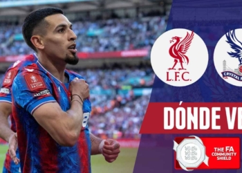 donde ver crystal palace liverpool community shield 2025 tv online daniel munoz