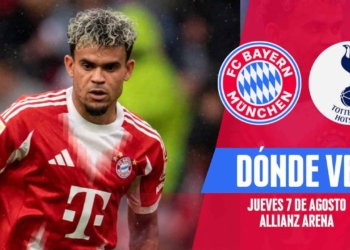 donde ver luis diaz bayern munich tottenham tv online