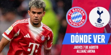 donde ver luis diaz bayern munich tottenham tv online