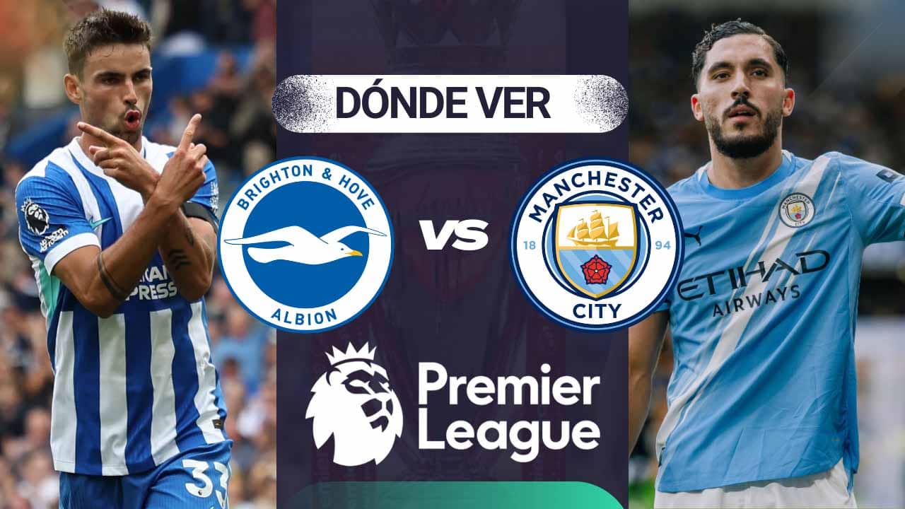 donde ver manchester city vs brighton premier league 2025 tv online