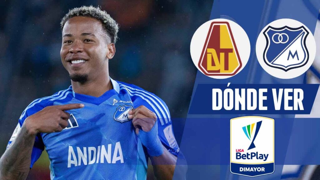 donde ver millonarios tolima liga betplay 2025 tv online