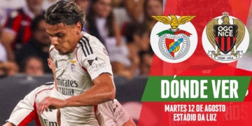 donde ver richard rios benfica vs nice champions tv online