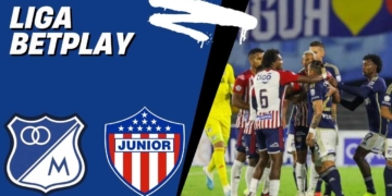 millonarios vs junior donde ver hoy vivo online liga betplay dimayor television tv canales canal win sports futbol gratis internet plataformas app aplicaciones redes sociales horario campin bogota futbol profesional colombiano fpc barranquilla