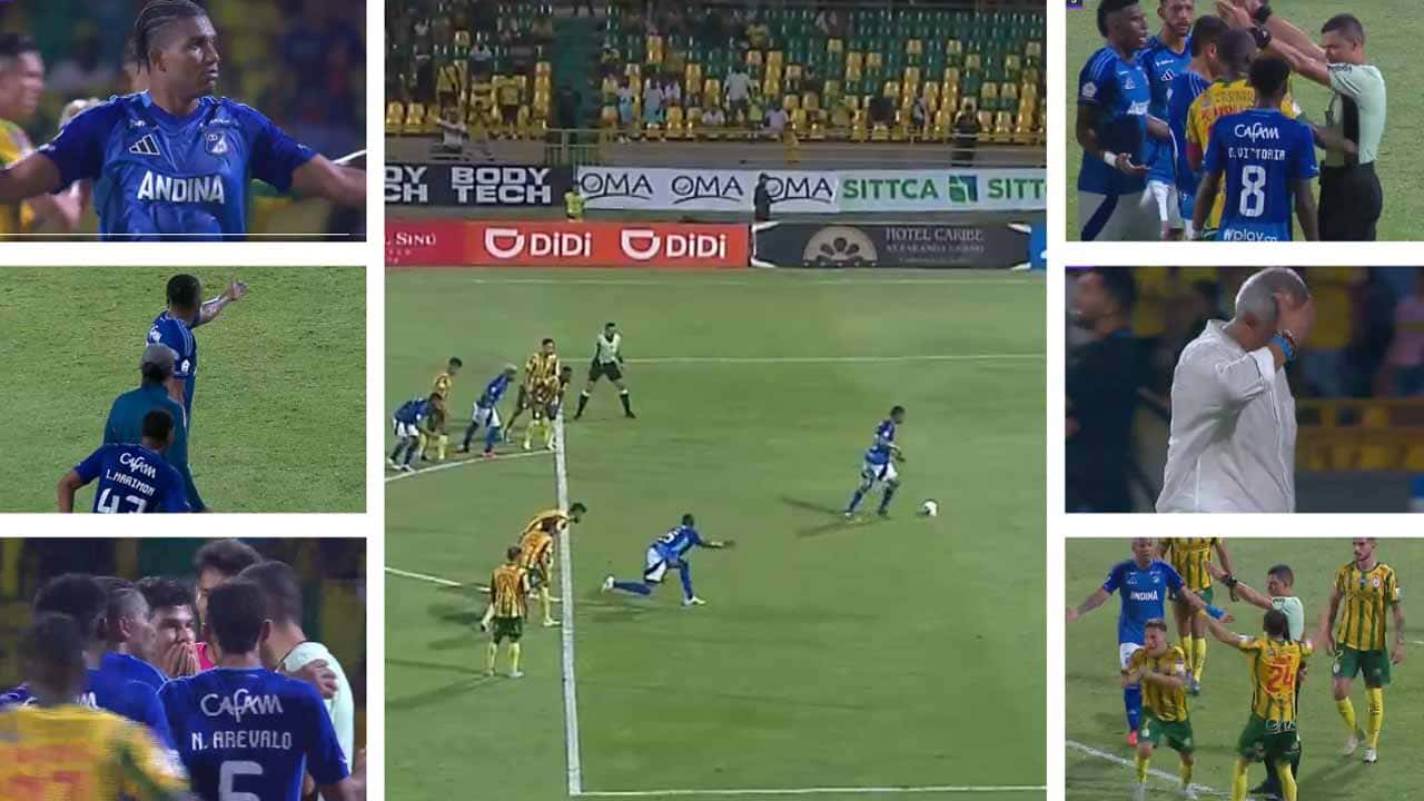 millonarios real cartagena copa betplay penalti invasion