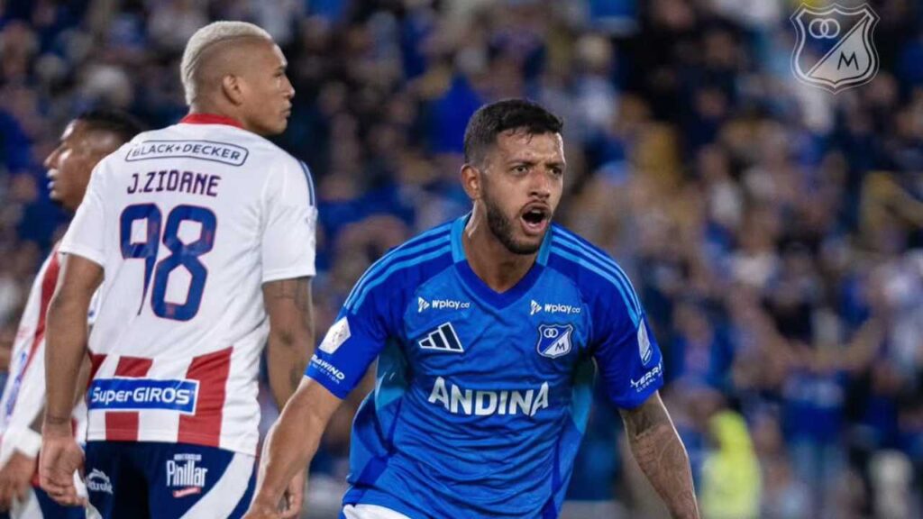 millonarios junior triunfo victoria goleada campin bogota papa liga betplay dimayor futbol profesional colombiano fpc barranquilla alfredo arias derrota invicto primero ultimo hernan torres
