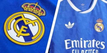 real madrid tercera camiseta 2025 26 azul leyenda homenaje