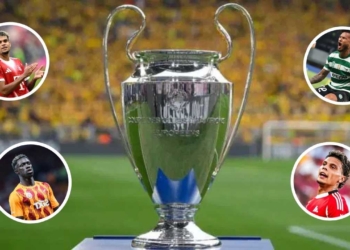 champions league liga campeones europa temporada 2025 2026 inciia arranca empieza fase grupos liga records numeros messi cristiano ronaldo real madrid barcelona futbolistas colombianos luis diaz bayern suarez sporting richard rios benfica davison sanchez galatasaray psg chelsea manchester city liverpool