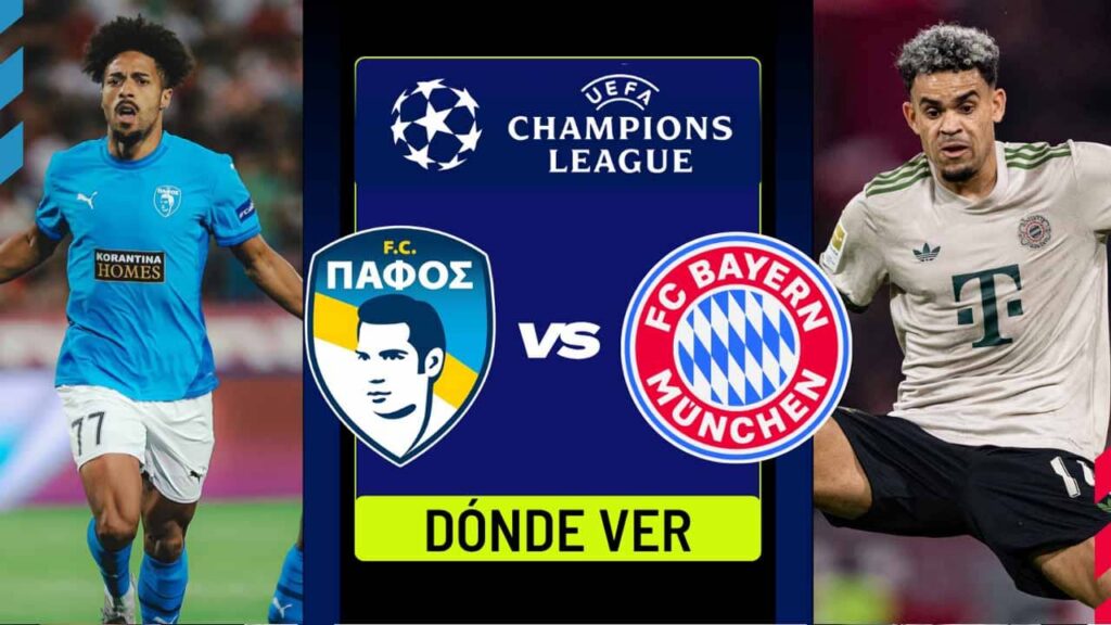 donde ver bayern munich vs pafos champions league tv online