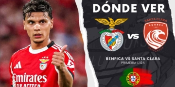 donde ver benfica santa clara richard rios liga portuguesa tv online