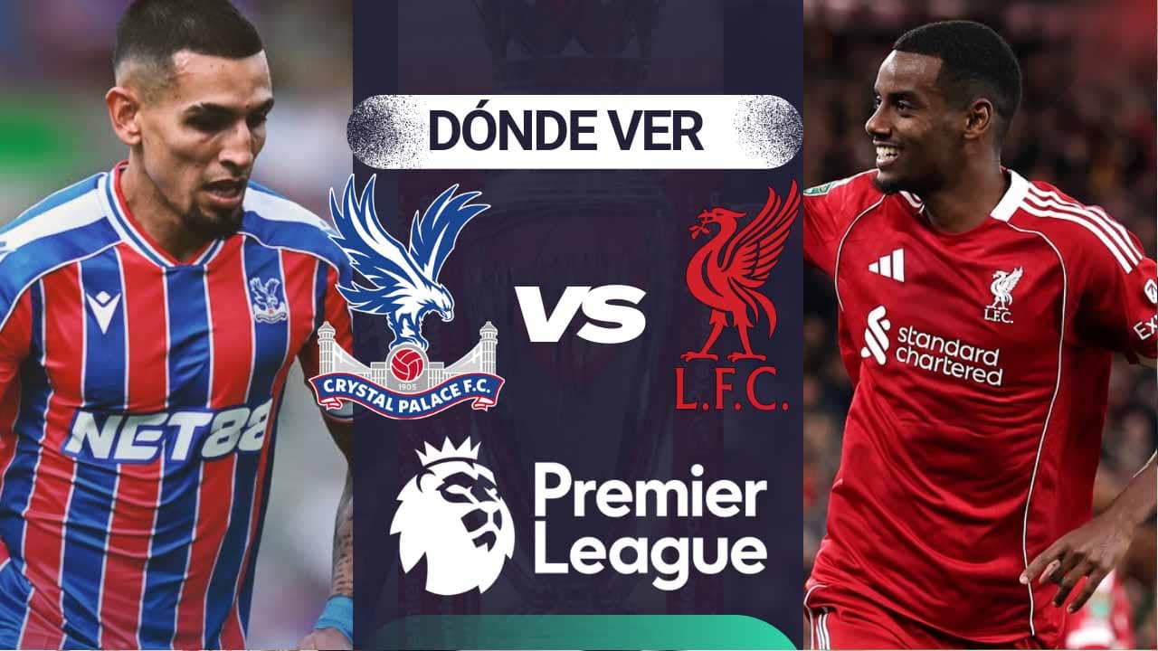 donde ver crystal palace liverpool premier league 2025 tv online