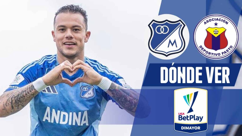 donde ver millonarios vs pasto liga betplay tv online