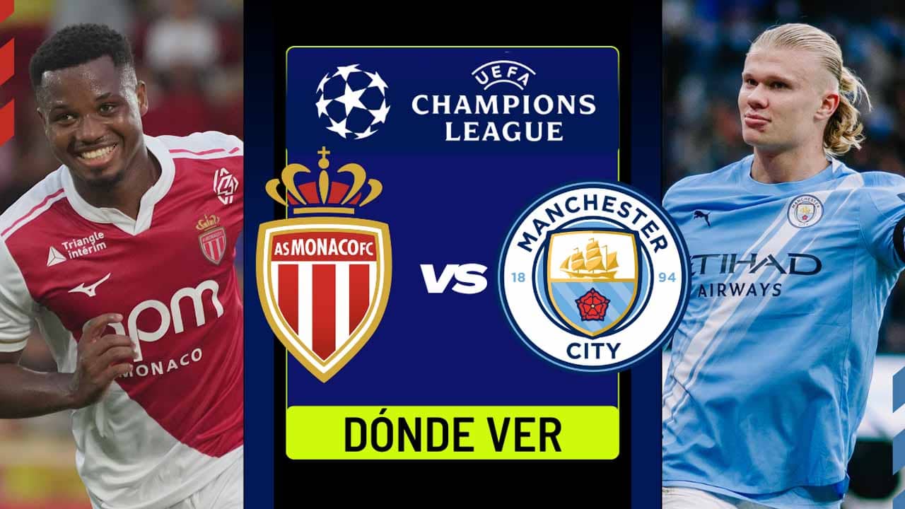 donde ver monaco vs manchester city champions league tv online