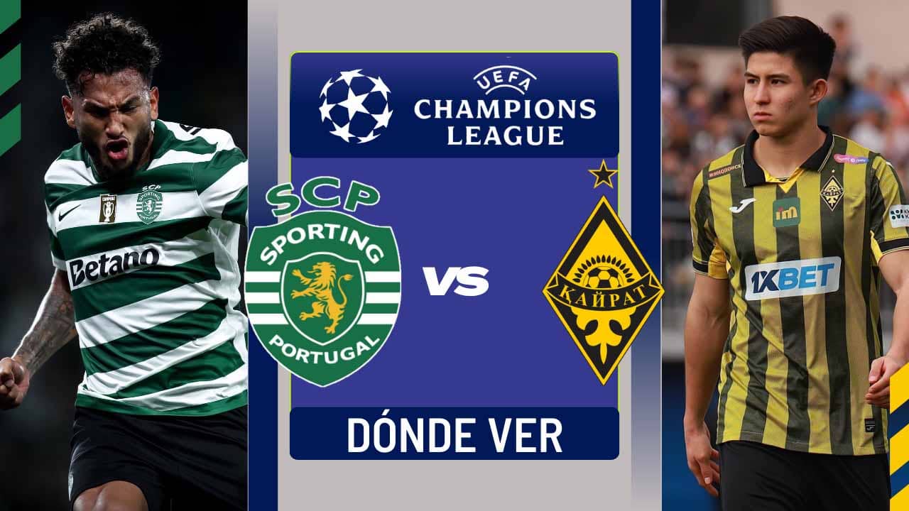 donde ver sporting clube luis suarez champions kairat almaty tv online