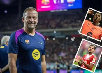futbol club barcelona fc hansi flick newcastle united champions league liga campeones marcus rashford ingles inglaterra britanico premier league contrataciones mercado fichajes contratados refuerzos incorporaciones plantilla luis diaz liverpool colombiano bayer munich bundesliga alemania camp nou goles