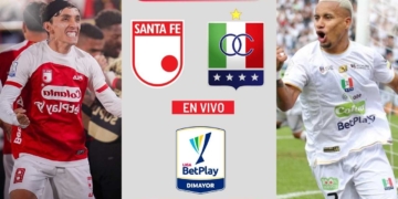 independiente santa fe once caldas donde ver hoy vivo onlinea partido liga betplay dimayor futbol profesional colombiano fpc colombia canal canalez tv television transmisiones transmision streaming plataformas gratis pagina web internet app aplicaciones redes sociales emision senal abierta campin bogota