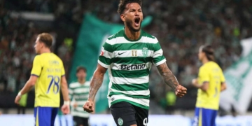 luis javier suarez goleador colombiano gol sporting lisboa portugal clube seleccion colombia nestor lorenzo exterior europa mundial 2026 video benfica richard rios porto falcao