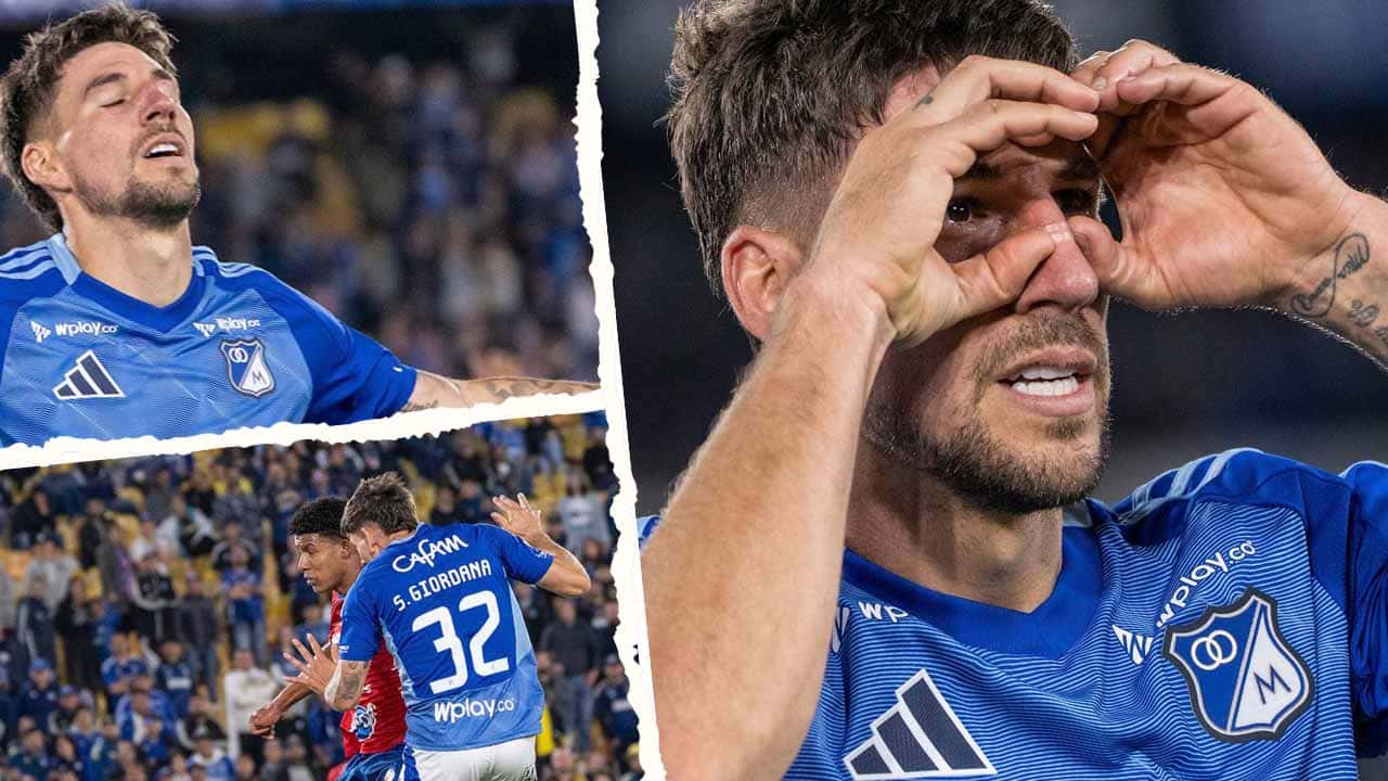 millonarios santiago giordana goles asistencias racha