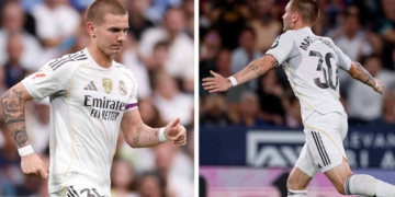 real madrid franco mastantuono datos primer gol