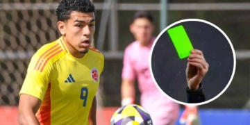 tarjeta verde futbol mundial sub 20 seleccion colombia