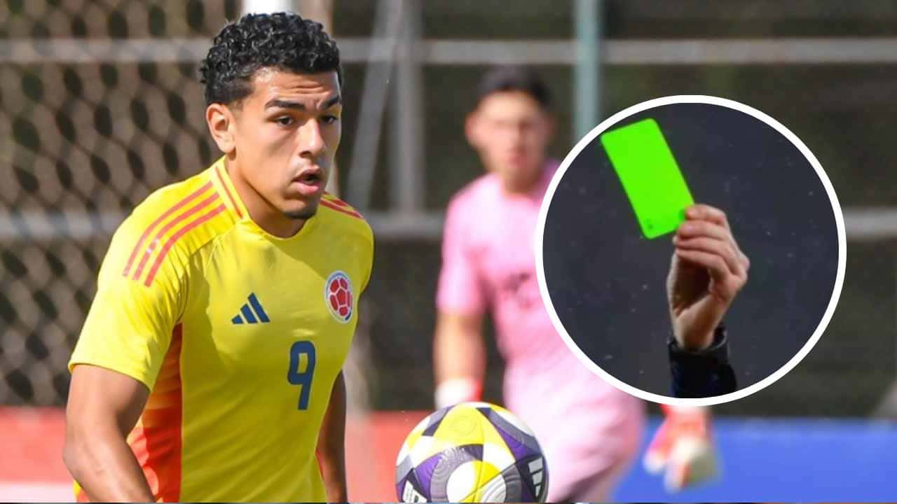 tarjeta verde futbol mundial sub 20 seleccion colombia