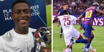barcelona psg nuno mendes lamine yamal