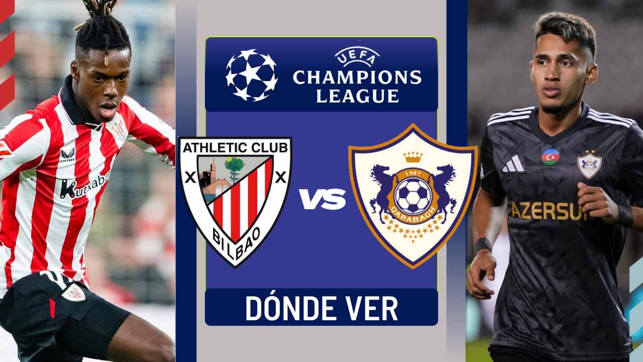 donde ver athletic club qarabag champions league tv online
