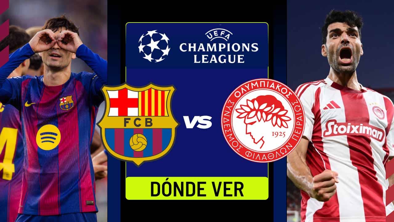 donde ver barcelona vs olympiacos champions tv online