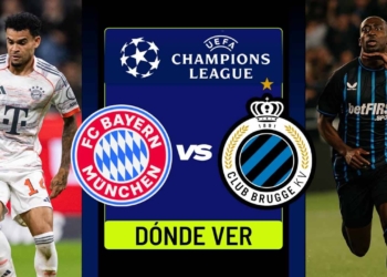 donde ver bayern club brugge luis diaz champions tv online