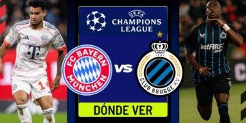 donde ver bayern club brugge luis diaz champions tv online
