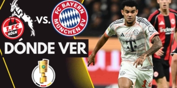 donde ver bayern munich koln copa de alemania luis diaz