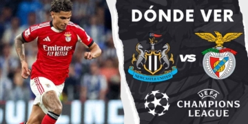 donde ver newcastle benfica richard rios champions tv online